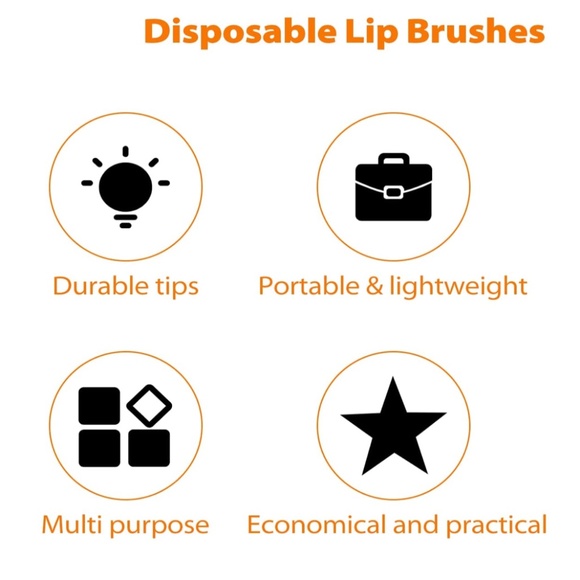 Disposable Lip Brushes, Lipstick Makeup Tools Lash Extension, Wands Applicator - Picture 5 of 9